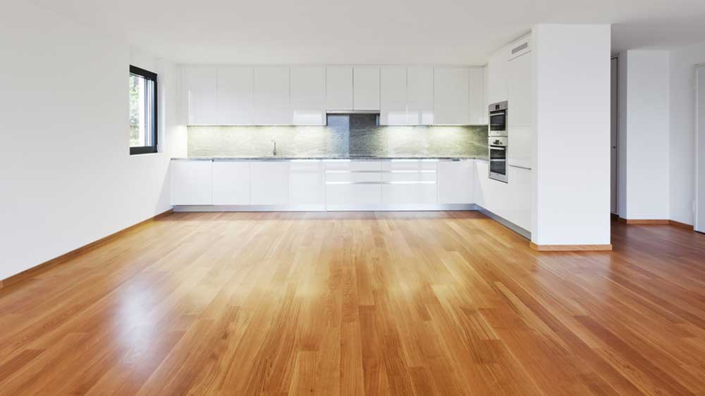 vinyl flooring in a customers flat