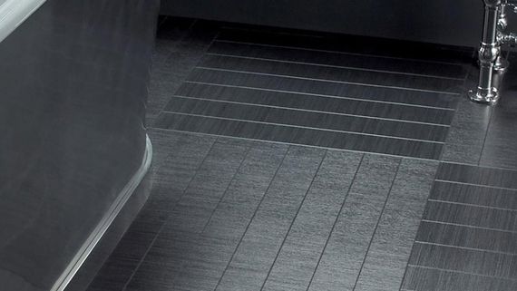 LVT flooring in a customers bathroom
